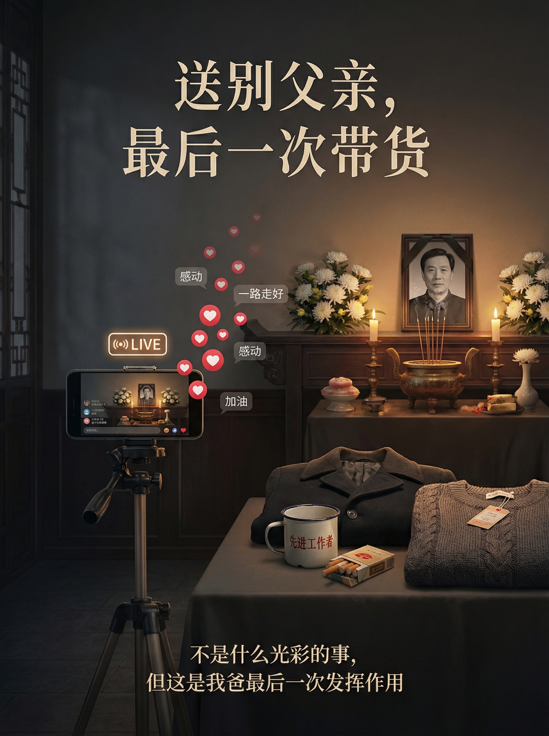 我在我爸的葬礼上直播带货